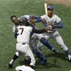 Illustration for article titled The Famous Photo Of Juan Marichal Beating Johnny Roseboro With His Bat, In Color